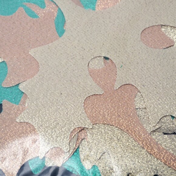 Vintage Tulip Treasures Iron On Patches Lame Strawberry Autumn Harvest 90s Leaf - Picture 6 of 10